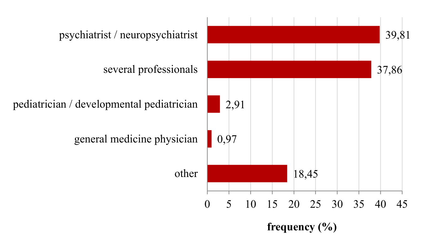 Figure 1. Professionals diagnosing ASD